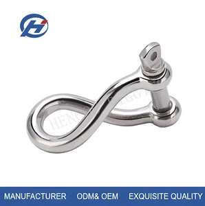 Stainless Steel Twist Shackle 304/316 Swivel Lifting Shackle Rigging Hardware for Marine Offshore Construction Chemical
