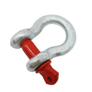 Bytes Forged US Type G209 Screw Pin Anchor Shackle Carbon Steel Galvanized Bow Shackles Heavy Industry Use High Durability