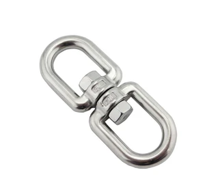 304 Stainless Steel 8-Shaped Rotating Ring Universal Ring Eye Swivel Shackle Buckles