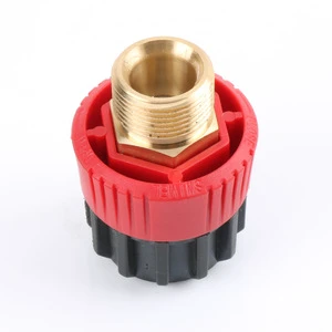 Anti-twisting Hose Connector M22 Male + M22 Female High Pressure Washer Swivel Connector Car Washing Rotating Brass Adapter