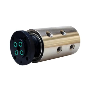 MP04T Multiports 4 Inlet 4 Outlet High Pressure Rotary Joint G1/2'' Hydraulic Oil Rotary Union Used for Welding and Robotic Arms