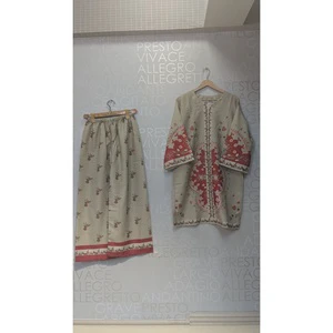 FUSION Digital Coords Set SL00247 Bohemian Style Three Quarter Sleeve Tops for Spring/Summer Price 1749!