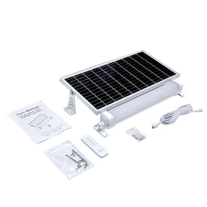 Waterproof Solar Batten Tri-proof Plastic IP66 LED Linear Light 420mm 20W Remote Control Microwave Sensor Warehouse Lighting