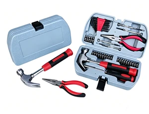 40pcs Compact Portable DIY Tool Set with Storage Case Household Repair Kit Including Hammer, Screwdriver Bits and Pliers
