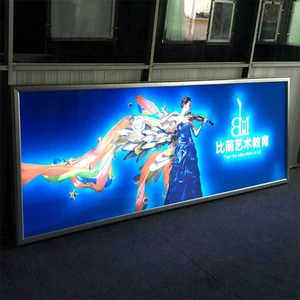 Photo Studio Dynamic Aluminum Lightbox Free Standing Trade Show Outdoor Exhibition Booth Programmable Led Flash Light Box