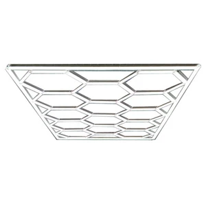 Aoying Hexagon Honeycomb LED IP65 AC Powered Workshop Garage Light with CRI 95 6000K Daylight and 3-Year Warranty