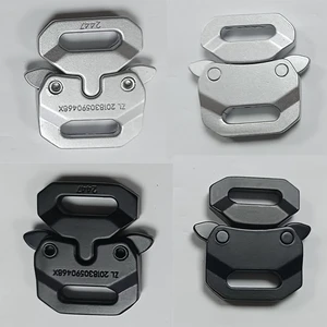Factory Custom E2447 5/8 Inches Metal Quick Release Buckle Adjustable Zinc Alloy Heavy Duty Tactical Belt Buckles 16mm