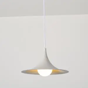 Eminent Wabi-Sabi Foam Pendant Light Textured Trumpet Installation Commissioned Organic Modern Stately Masterpiece Artwork