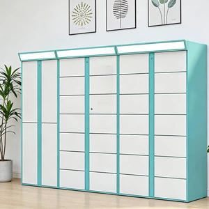 Smart Drop off Pick up Parcel Box Smart Waterproof Laundry Locker Electric Cabinet Locker Station with Touch Screen Locker