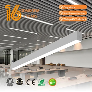 Low Profile Continuous Row Lighting Aluminum Led Linear Track Light Anti-Glaring IP44