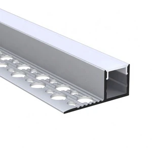 Black Drywall Corner Aluminum Stair Sample Kit Plaster Angel Profil Strip Aluminium Round Floor Recessed Diffuser LED Profile