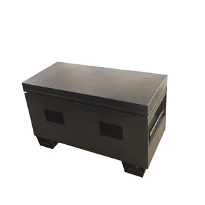 36 Inch Black Forklift Iron Steel Job Site Box Tool Storage Truck Bed