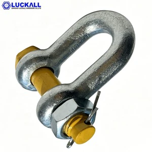 Bow Shackles Bolted Galvanized Alloy Steel US Type with Safety Bolt Pin for Heavy Industry Applications G2150