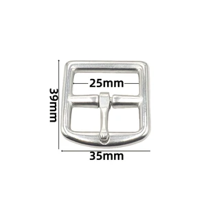 20mm/23mm/25mm/32mm Classic Stainless Steel Pin Buckle Replacement for Industrial Wear and Equipment Straps