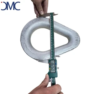Alloy Steel Cast HDG Closed Body Hawser Thimbles Galvanized Finish Wire Rope Thimbles for Cable Rope