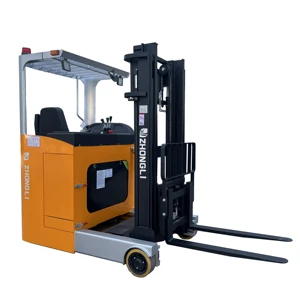 Zhongli 3-12m New Style Electric Reach Forklift Warehouse Stacker Truck Side-Slide Lithium Battery CE Certified 3-Stage Mast