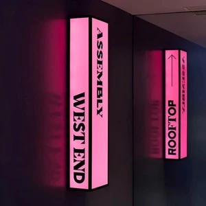 Modern LED Light Box Showcase Rectangle Indoor Advertising Light Box with Outdoor Illuminated LED Lighting Customizable