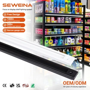 Factory Sale Magnetic Conductive Groove Power Track Rail System Guide Rail Direct Supply Small Power Track for Shelf Lighting