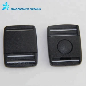 20/25mm POM Plastic Center Release Side Release Buckle Black for Bags/Hats