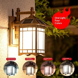 Solar Aluminum Wall Lamp Outdoor Waterproof LED Garden Courtyard Villa Light Wall Lamp Outdoor Waterproof Ip55 Corridor Light