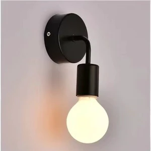Antique Oft Iron Simple Wall Lamp Retro Country Style LED Linear for Home Office for Restaurant Bar Corridor Aisle Wall Suction