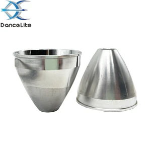 Customized Big Aluminum Reflector 45mmX40mmX10mm Flashlight Light Cup SMO OP Reflector for CREEXHP70 LED