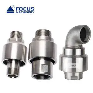 Customizable Premium Pipe Fittings Swivel Joints 304 Stainless Steel Rotary Union High Pressure Straight Through Rotating Joint