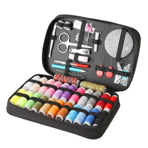 DIY Sewing Kit for Adults Beginners Home Portable Sewing Kit with Scissors Thimble Thread Needles Sewing Supplies Set