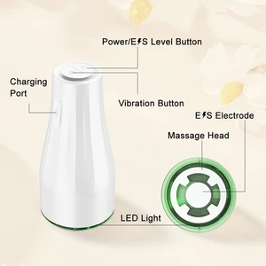 3 In 1 LED Light Therapy Massager High Frequency Vibration Skin Tightening Facial Beauty Device Anti-Wrinkle Face Lifting Tool