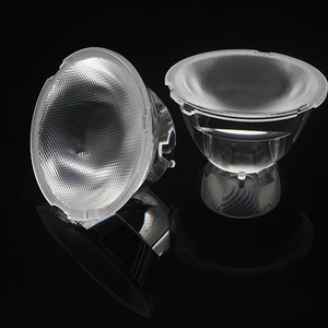 High Quality 55x30mm PMMA Plano-concave Transparent Optical LED Lens with 15-55 Beam Angle for Indoor Commercial Use