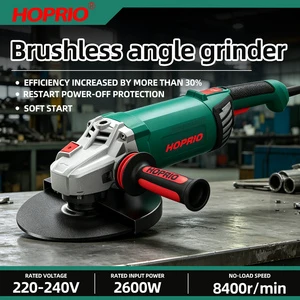 4. Corded High Power Brushless Angle Grinder 9inch(230mm), Industrial Grade Tool for Cutting Grinding and Polishing