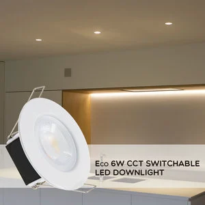 43MM Low Profile Recessed Spotlight 3 CCT Switch Fire Rated LED Spot Light Easy Install Embedded Downlight Junction Indoor Home