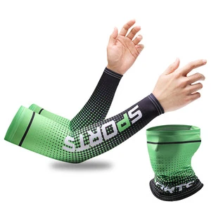New Arm Sleeves Mask Set Cover Running UV Protection Baseball Face Shield Flex Arm Sleeves Sports Cycling Arm Sleeves