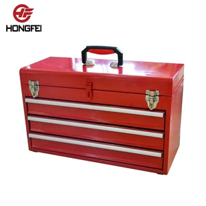Professional Lockable Iron Powder Coated Portable Tool Box