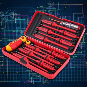 Electrician Maintenance Repair Tools Screw Driver Set 13PCS Insulated Electrician Multi VDE Screwdriver Set for Electronics