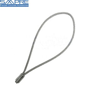 6x19 Galvanized Wire Rope Loop High Strength Steel Wire Rope Sling with Thimble