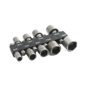 9PCS Pneumatic Metric 5-13mm Strong Socket Wrench Sleeve Connecting Rod Set