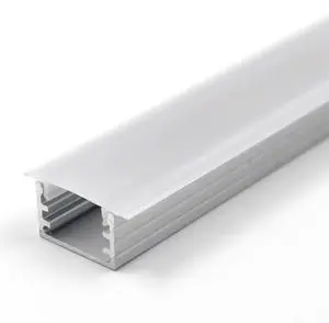 CHANNEL Aluminum LED Profile Light With Recessed LED Channel Custom Length Silver/Black Color Cutting & Welding Services