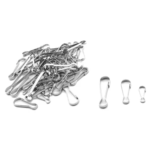 Metal Spring Hook Buckles Nickel Plated Snap Clips for Key Chains Zippers Plant Hangers Connectors Customized Size Color