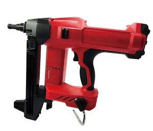 Industrial 20V 5.0Ah Li-ion Brushless Battery-Powered Cordless Nail Gun for Concrete Nails 16-27mm Length with 33 Capacity