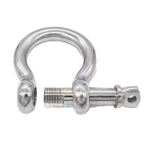 Screw Pin Anchor Shackle Stainless Steel 304 and 316 Bow ShackleLoad Clamp for Shackles Chains