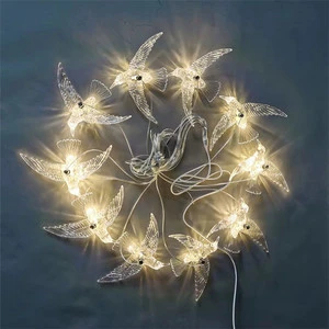 Living Room Bedroom Kitchen Hanging Lamp Dining Room Home Party Holiday Decor LED Wedding Flying Bird Light