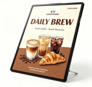 Eco-friendly Rectangle Aluminum Hanging Full Color Water Resistant Decorative LED Strip Light Box for Festival Advertising