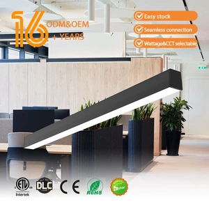Low Profile Aluminum Hexagon Frame Anti-Glaring LED Linear Light for Commercial Industrial Use IP44