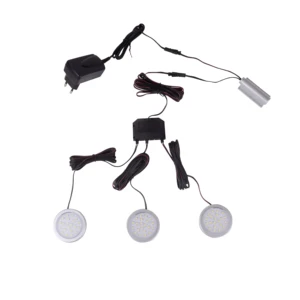 12V LED Sensor Cabinet Mini Puck Light with Remote Control for Indoor Use in Caravan Camper Motorhome Interior Lighting