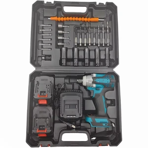 High Power Brushless Electric Wrench Tool Box Set Multifunctional Auto Repair Household Lithium Battery Rechargeable Hard Case