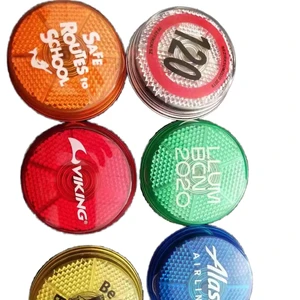 New Style Plastic Round Safety Warning Light Round Shape Safety Reflector Lamp for Outdoor Product Promotional