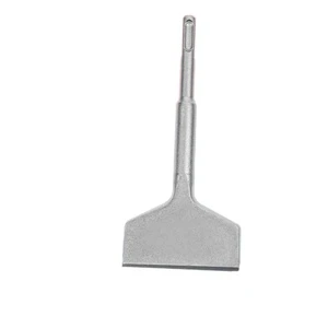 Industrial Grade Flat Chisel with Sds Plus Shank 4-Inch Alloy Steel Tip Masonry Use Electric Hammer Pick