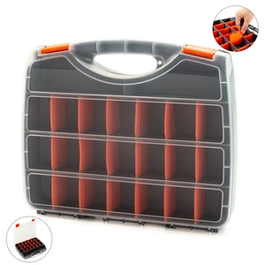 custom Portable 34 Compartments Screws Nuts Nails Bolts Hardware Tool Storage Box Organizer Small Parts Storage case