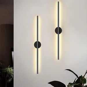 Minimalist Long Strip LED Wall Lamp for Background Living Room Lighting and Decoration Surface Mounted Linear Wall Light